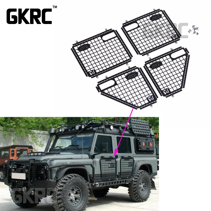 4 шт. металлическая дверь защитная сетка для 1/10 Rc Гусеничный автомобиль Traxxas Trx4 |