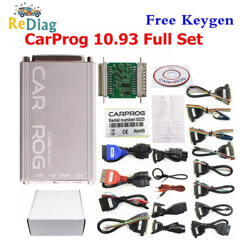 CARPROG V8.21 онлайн версия Keygen V10.93 автомобильный инструмент для ремонта ЭКЮ