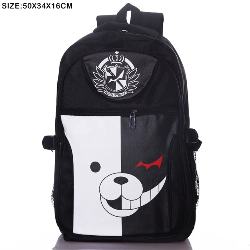 Аниме Черный рюкзак Косплэй Danganronpa Monokuma школьные сумки на плечо для ноутбука дорожные сумки для подростков рюкзак подарок - Цвет: Style2