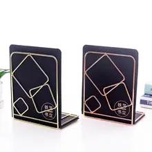 Новые 2 шт квадратные металлические настольные концы для книг подставка держатель Полка Bookrack