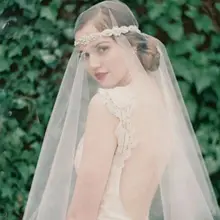 Аксессуары для свадебного платья, свадебная вуаль, простой удлиненный шлейф, Обнаженная пряжа, фотография, путешествия, мягкая пряжа