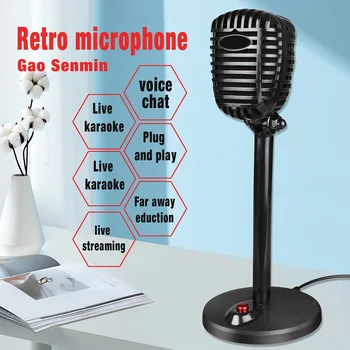 

Microphone Noise Reduction 360 Degree Sound Pickup Adjustable Angle for Conferencing Gaming ND998