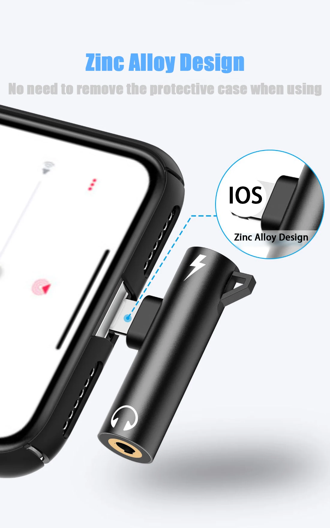 Для освещения до 3,5 мм разъем для наушников Aux аудио адаптер для iPhone X 7 8 Plus OTG адаптер конвертер сплиттер поддержка системы IOS