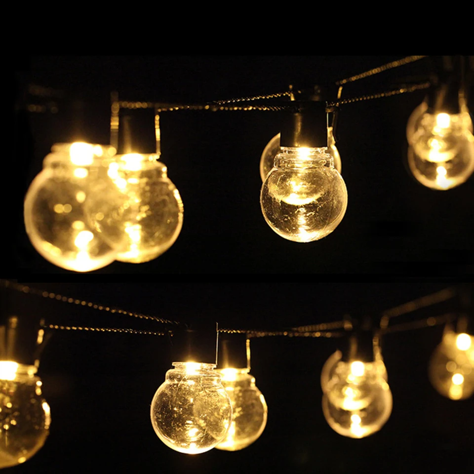3M 6M Led Lampada Da Giardino A Led Ac 110V 220V Led Lampadina A Globo Luci A Stringa Patio Esterno Cortile Paesaggio Matrimonio Decorazione Natalizia