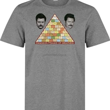 Ron Swanson парки и отдых Пирамида великости мужская серая футболка