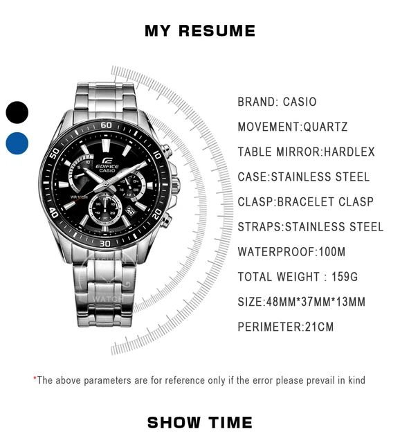 Casio Watch Men Edifice Series | Casio Edifice Original Watch - Casio Watch  Men Top - Aliexpress