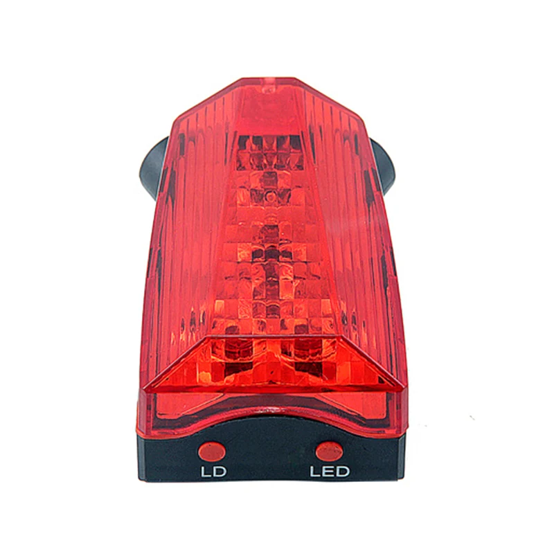 Discount Bicycle Taillights 5Led Tail Light Logo Projection Lamp Mountain Light Warning Light 1