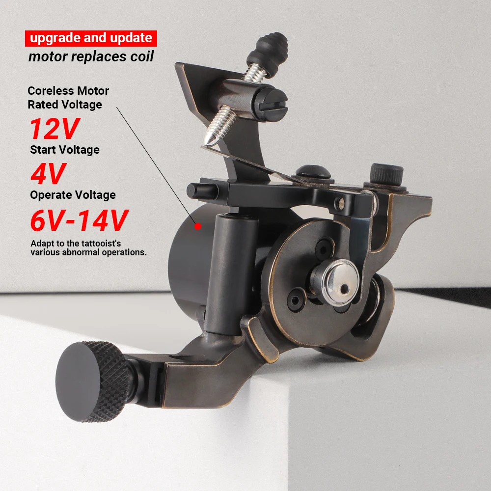 Double-edged motor Germany Rotary Tattoo Machine Liner& Shader Permanent Makeup Tatoo Motor Gun Supply for Tattoo Artist