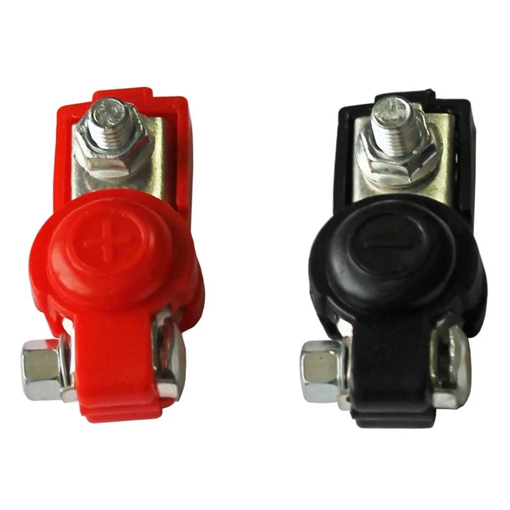 

2x battery quick-release clamps 6-12V pole terminals car battery terminals black and red color connector