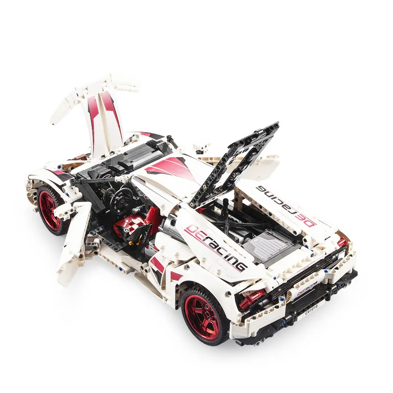 CADA C61018 RC LP610 Супер гоночный автомобиль кирпичи Technic MOC модель строительные блоки дистанционное управление гоночный автомобиль игрушки для детей