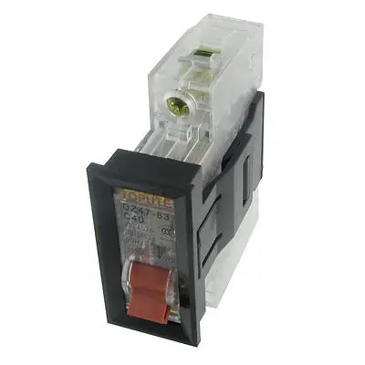 AC 230V 400V 40A 1P Прозрачный миниатюрный выключатель с монтажным кронштейном