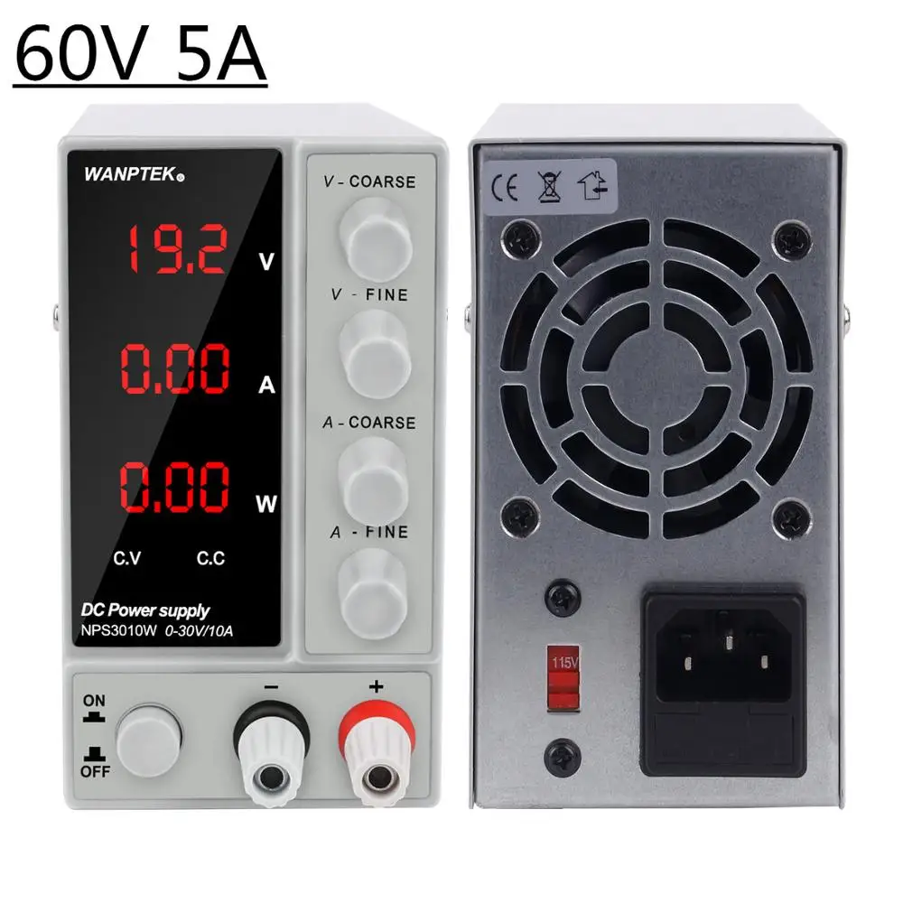 

Adjustable Switching Power Supply 60v 5a Dc Power Supply Voltage Regulator Bench Source Digital Voltage Stabilizer