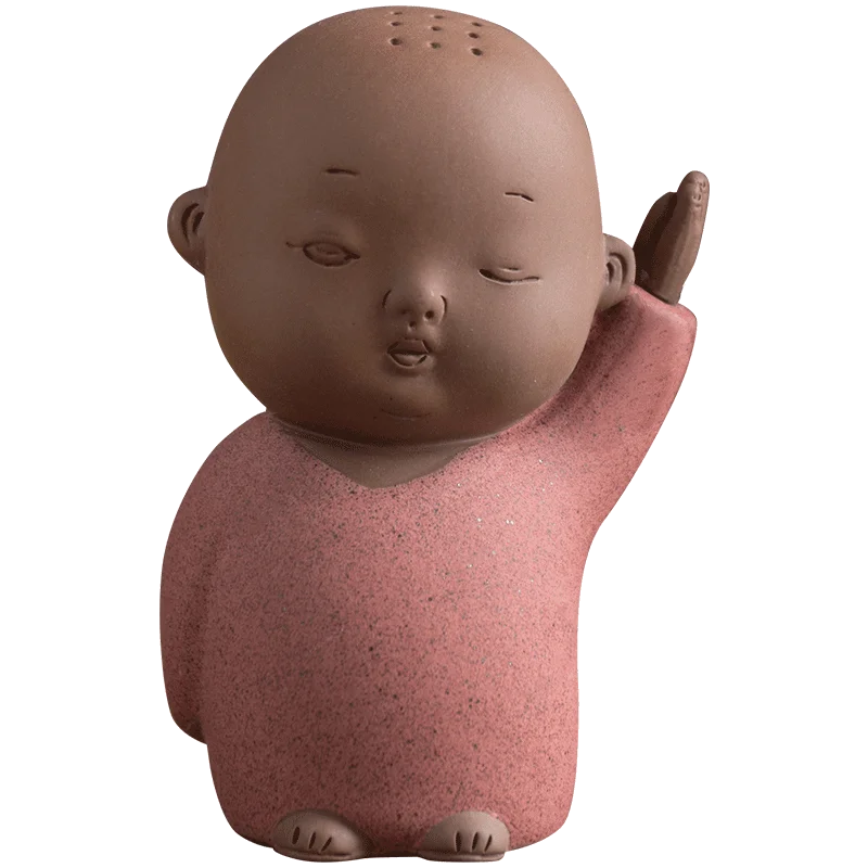 BOMAROLAN маленькая статуя Будды Статуэтка монаха Tathagata Индия Йога Мандала серый керамический ручной работы декоративные керамические украшения монах