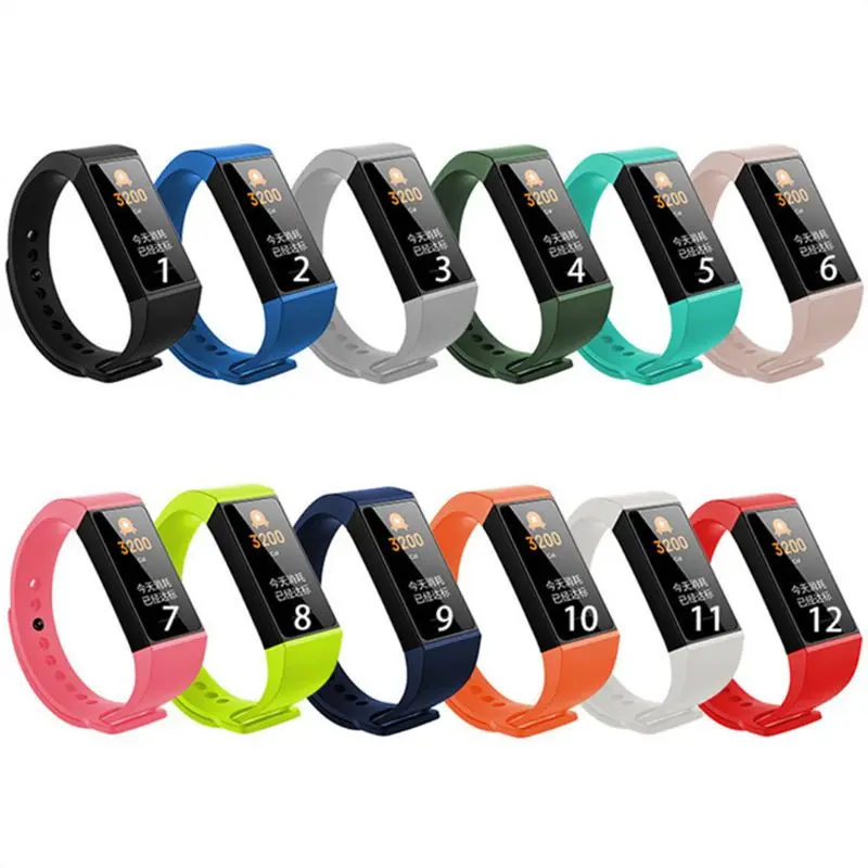 

Colorful Sport Replacement Silicone Wrist Strap Watch Band For Redmi Band Bracelet Smart Watch 1.08" Color Touch Screen