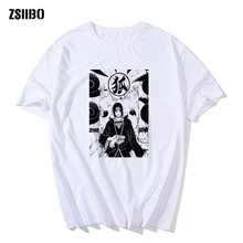 Итачи Учиха мужская летняя футболка с короткими рукавами и круглым вырезом Одежда Наруто принт аниме пара Уличная Повседневная мода Топ HY1MC106