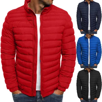 

ZOGAA Hot Sale Men Winter Jackets Chest Exquisite Pocket Simple Hem Practical Waterproof Zipper High Quality Parka