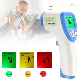

LCD Infrared Thermometer Non-Contact Temperature Meter Pyrometer IR Laser Point Gun Temperature Measurement Device