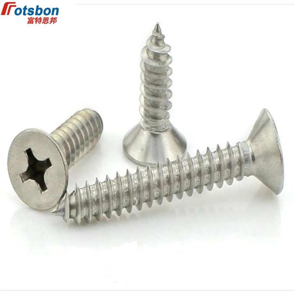 

M1/M1.2/M1.4 Cross Recessed Flat Head Screw Countersunk Self-tapping Screws Stainless Steel Vis Inoxydable Parafuso Inox DIN7982