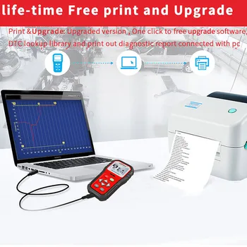 

Auto Diagnostic OBD2 Enhanced ODB2 Diagnostic Scanner Battery Tester Universal Fault Code Reader for KONNWEI KW818