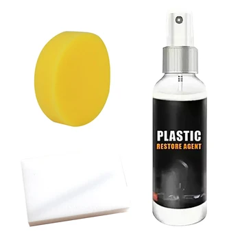 

Surface Wiper Maintenance Car Interior Polishing Leather Plastic 50ml Repairing Paint Care Retreading Agent Kit Professional