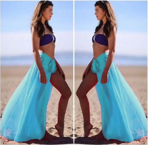 beachwear wrap skirt