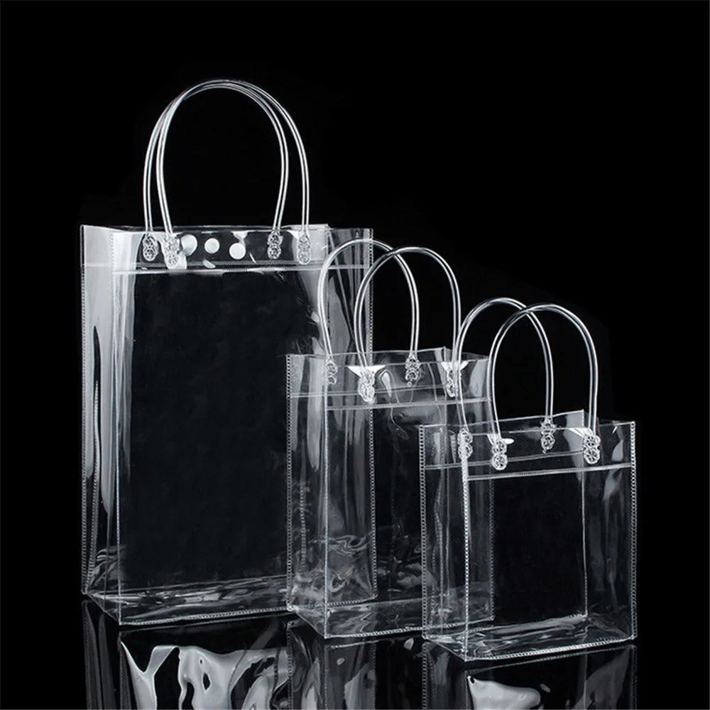 1 шт. Новая прозрачная вместительная сумка ПВХ прозрачная хозяйственная сумка женская верхняя сумка стадион Утвержденная Экологически чистая сумка для хранения