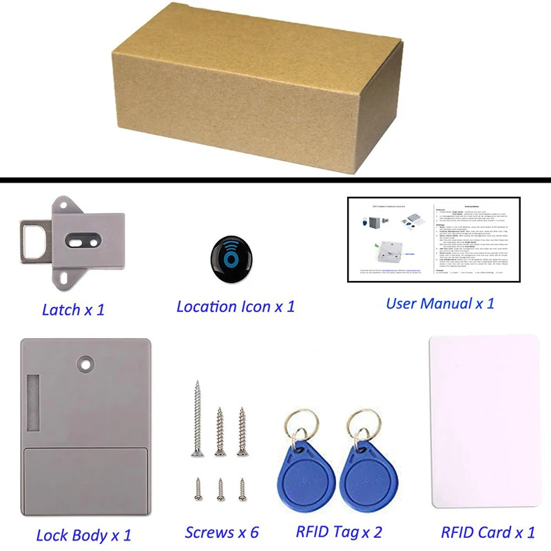 Электронный шкафчик с замком для шкафа, скрытый набор для самостоятельной сборки, подходит для деревянного ящика, ящика, обувного шкафа с RFID картой/меткой входа