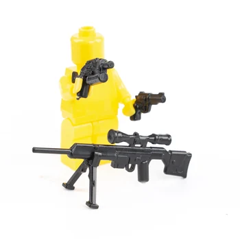 

Modern Military Building Blocks Weapon Accessories Special Forces Heavy Sniper Cowboy Revolver Submachine Gun Boy Toys