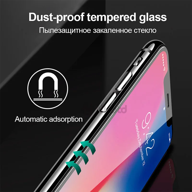 Für iPhone XR XS MAX 20D Schutz Gehärtetem Glas Für iPhone X XS MAX XR Voll Display-schutzfolie Fil
