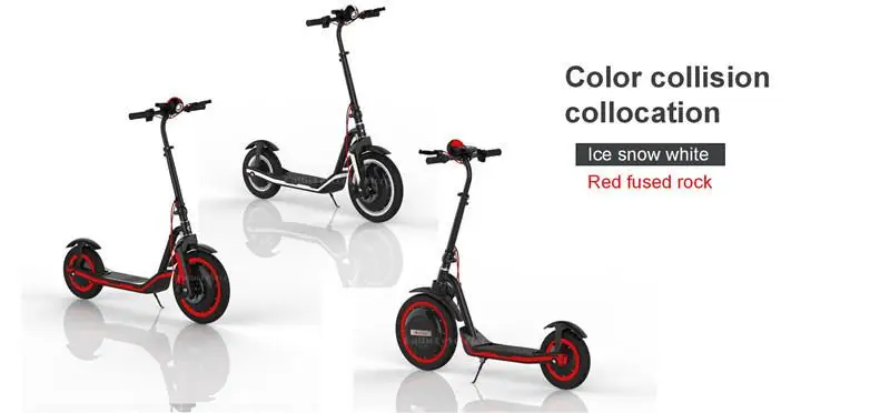 Daibot Electric Scooter Foldable Two Wheels Electric Scooters 16 Inch 350W 36V Scooter Electric Off Road BlackRed For Adults (4)