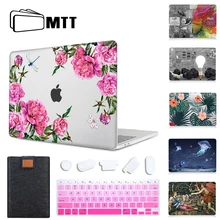 MTT чехол для Macbook Air Pro retina 11 12 13 15 дюймов с сенсорной панелью пластиковый жесткий Чехол 13,3 ''15,4'' сумка для ноутбука+ чехол для клавиатуры