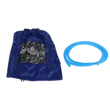 

Blue Air Conditioner Cleaning Dust Washing Cover Clean Waterproof Protector Cap With 3m Water Pipes