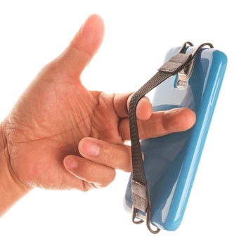 

Universal Finger Grip Elastic Band Strap Phone Holder One Hand Operation Anti-slip Strong Metal Bracket Strap for Mobile/iPad