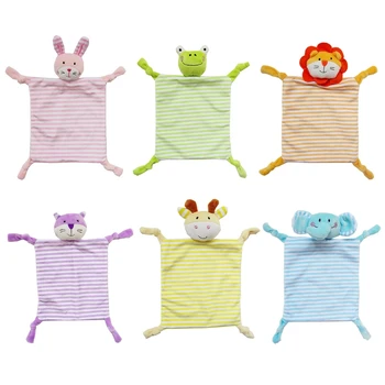 

Baby Soother Appease Towel Soft Plush Animal Doll Teether Infant Comfort Blanket