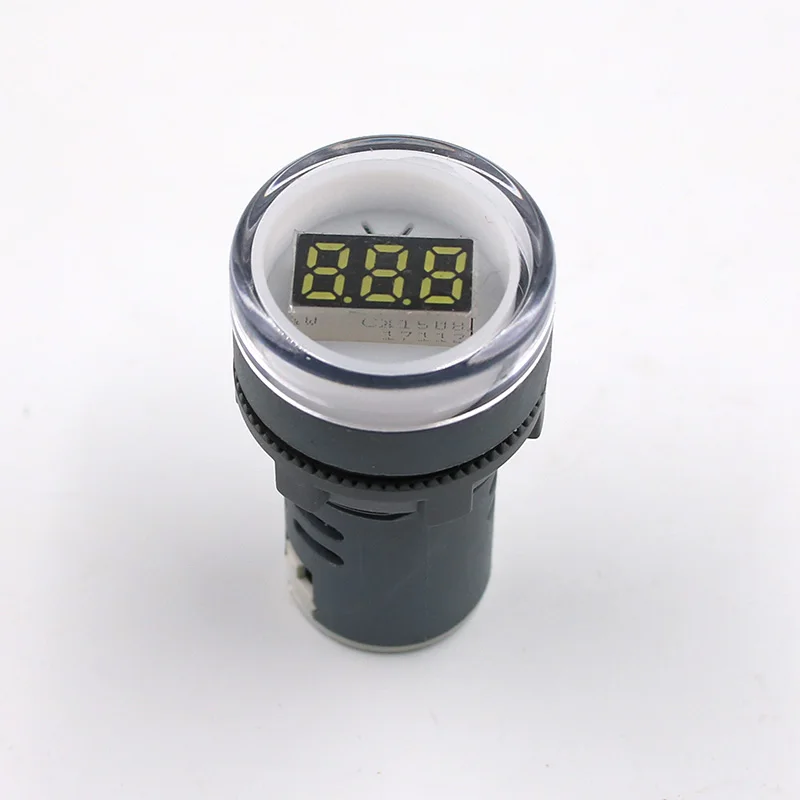 22 мм AD16 AD16-22DSV Тип AC 60-500 В Мини измеритель напряжения светодиодный цифровой дисплей AC вольтметр свет/Пилот лампа 110 В 220 В - Цвет: Белый