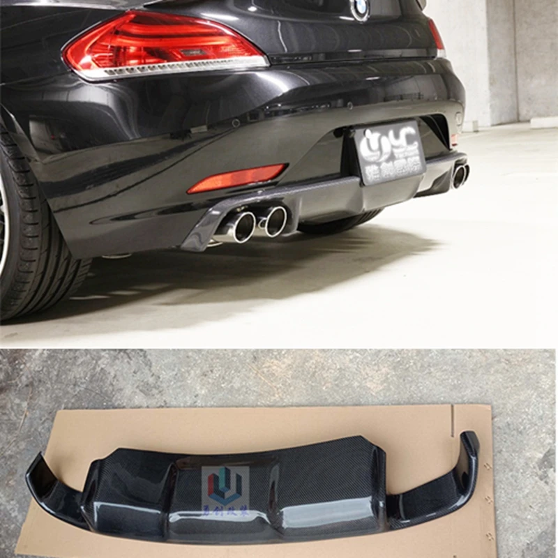 Z4 E89 3D Стиль углеродного волокна комплект задней части кузова бампера для BMW 2009-2013