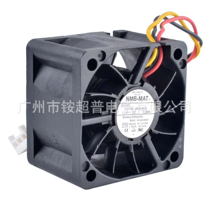 Радиатор охлаждения вентилятор для NMB-MAT 1611KL-04W-B59 4028 AC/DC 12V 0.39A 4 см 40*40*28 мм 3PIN 9500 об/мин 14.8CFM 43D-BA