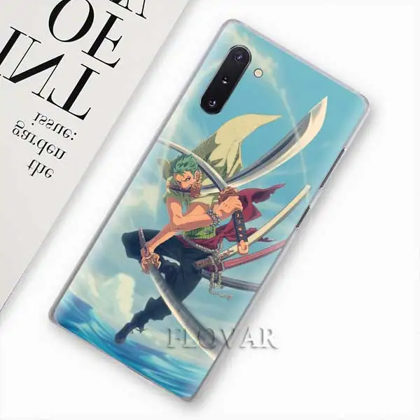 One piece Roronoa Zoro чехлы для телефонов samsung Galaxy Note 10 S10 Plus 5G S10e A30 A40 A50 A60 A70 M40 жесткий чехол - Color: 011