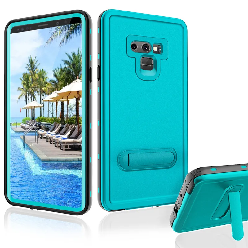 SHELLBOX водонепроницаемый чехол для samsung Note 9 чехол DOT Series PC черная защита противоударный чехол для Galaxy Note 9 чехол - Цвет: Grass Blue
