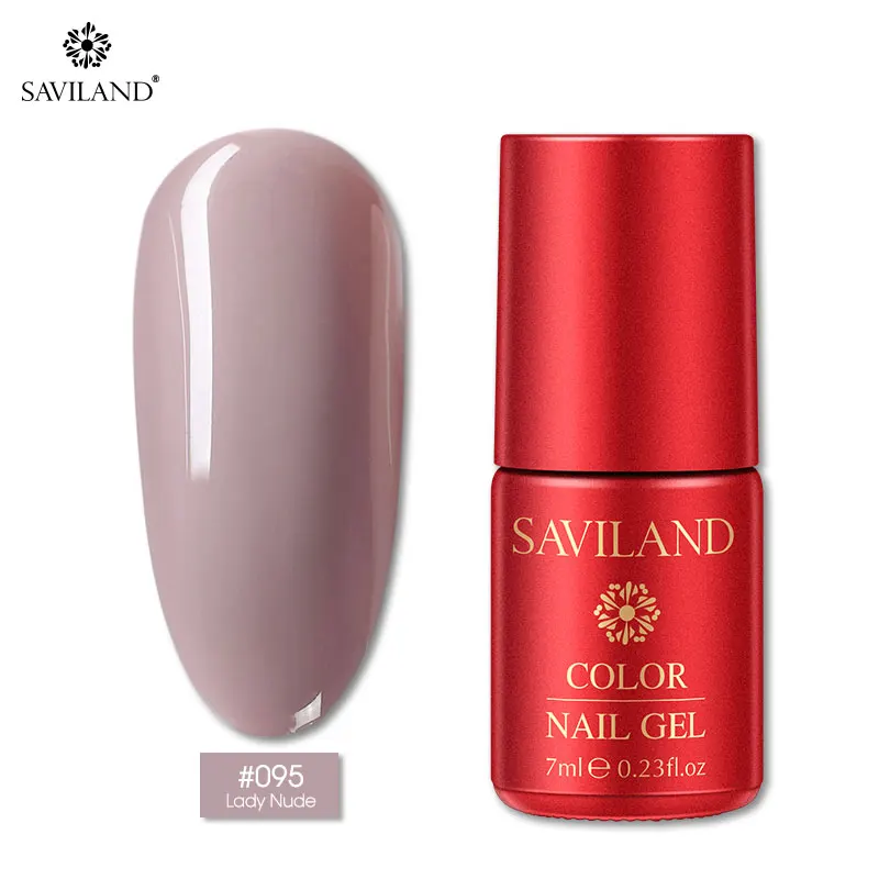 SAVILAND 126 Colors New Arrival Semi Permanent Top Coat UV LED Gel Varnish Soak Off Nail Art Gel Lacquer Gel Nail Polish - Цвет: PT095