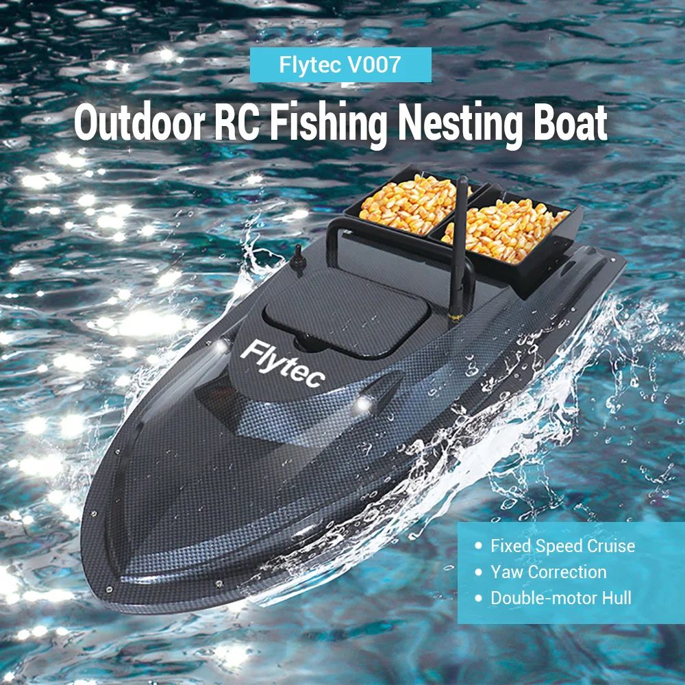 Flytec V007 RC лодки для рыбалки на открытом воздухе гнездящаяся лодка фиксированная
