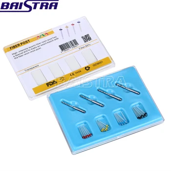 

1 set AAA Fiber Post Quartz fiber Φ1.2-1.8mm included 4 burs
