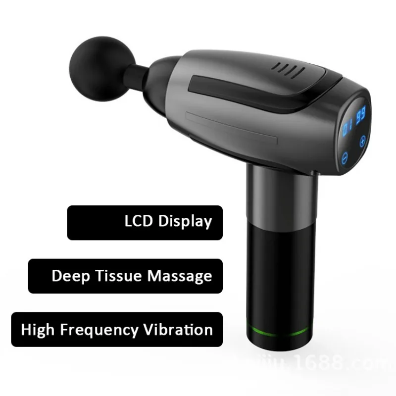 

2000 MAh 6 Gears LCD Display Profession Muscle Fascia Relaxing Massage Gun Relieve Pain Body Deep Tissue Massager Exercising