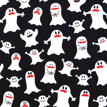 

1 yard printed Cotton Woven Fabric- White ghost (width=140cm)