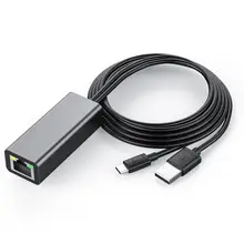 Fire tv Stick HD 480 Мбит/с Micro USB2.0 к RJ45 Ethernet адаптер 10/100 Мбит/с для нового Fire tv/Google Home