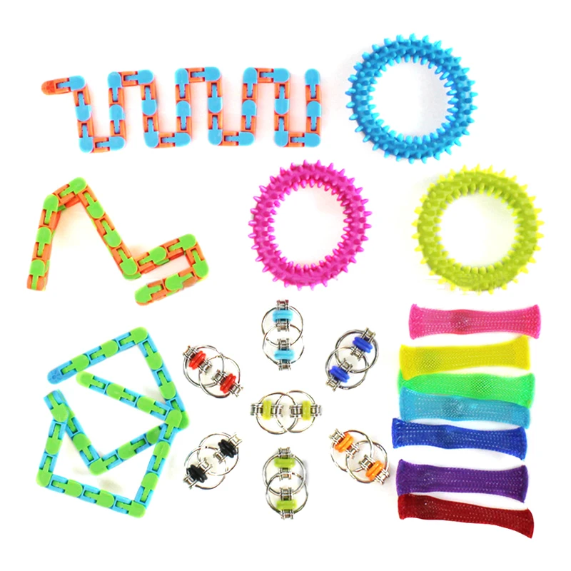 Toy Bracelet Fidget Spinner Chain Educatiaonal-Toys Reliever Adult Children for Kids img1