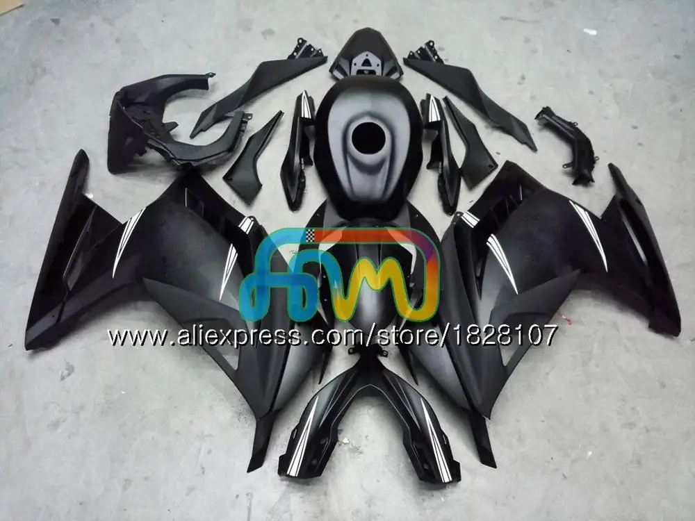 Инъекции для KAWASAKI ZX3R EX300 EX ZX 300R 4BS. 0 ZX-3R ZX300R 13, 14, 15, 16, 17, 2013 Обтекатели с акулой в синем blk - Цвет: No. 27
