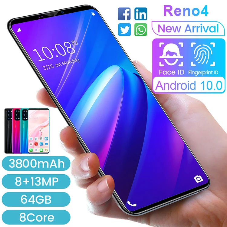 Global Version Reno 4 pro full large-screen mobile