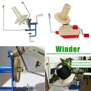 

Large Metal Yarn Fiber String Ball Wool Hand Operated Cable Winder Machine Household Winder Holder Winder Fiber