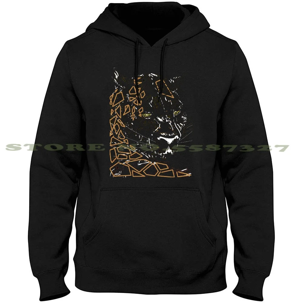 

Geo-Leopard T Long Sleeve Hoodies Animal Cat Leopard Lepard Lion Panther Tiger